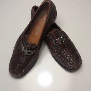 Ferragamo Leather Weave Loafers!